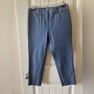 Loft Riviera Pant - Slim Cropped Blue Slacks - Business Casual - Size 6 Petite